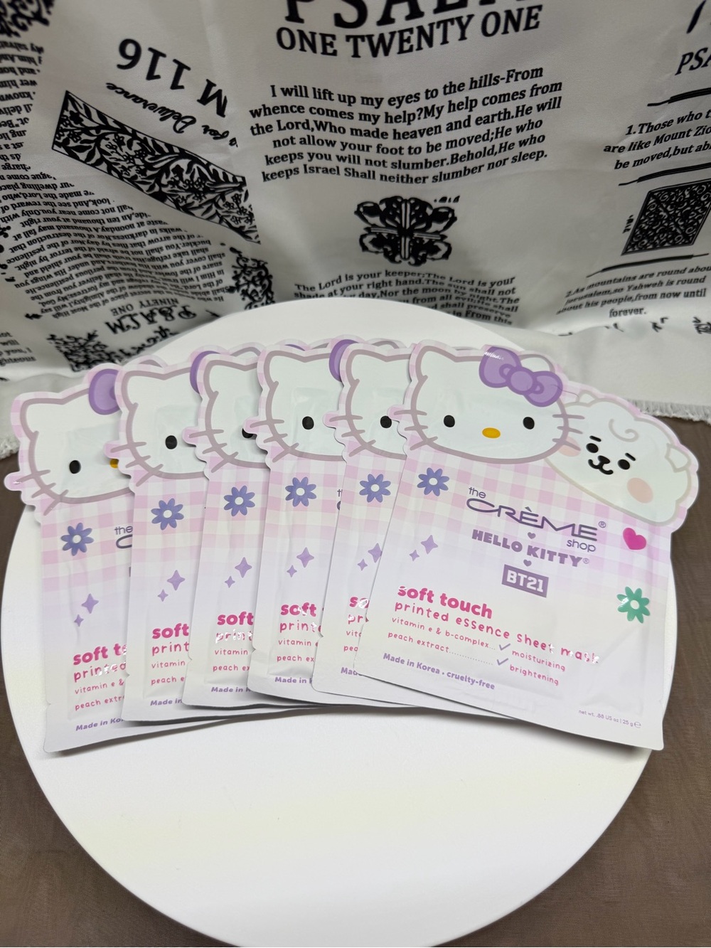 The Crème Shop Hello Kitty BT21 Soft Touch Sheet Masks (6)